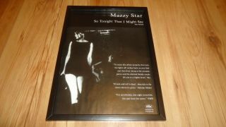 Mazzy Star So Tonight That I Might See - Unframed Advert
