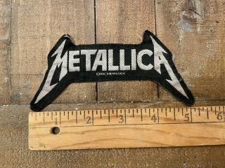 Vintage 1993 Metallica Spellout Woven Sew On Patch
