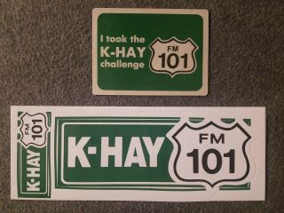 K - Hay Fm 101 Radio Station Sticker Ventura,  Ca