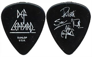 Def Leppard 2006 Yeah Concert Tour Custom Stage Band Signatures Guitar Pick