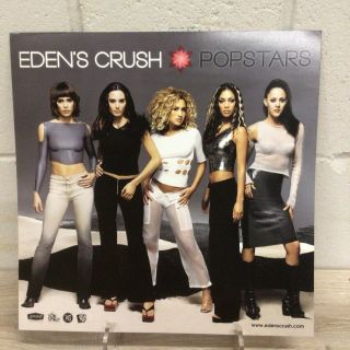 Edens Crush Popstars 2001 Promo Flat Double Sided Poster 12 " X12 "