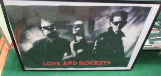 Love And Rockets Poster 1989 Rare Vintage Collectible Oop