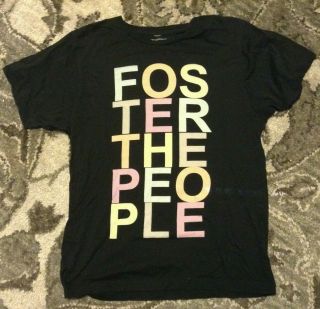 Foster The People Vintage 2011 Torches Tour Concert T Shirt L Large Indie Rock