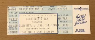 1989 Club Mtv Tour Chicago Concert Ticket Stub Milli Vanilli Paula Abdul Tone Lo
