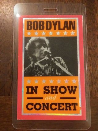 Bob Dylan Backstage Pass Laminate Tour In Show And Concert Vip Guest