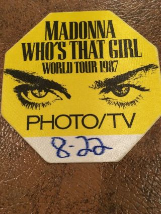 Madonna World Tour 1987 Who 