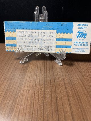 Billy Joel & Elton John Concert Ticket Vintage August 16 1994