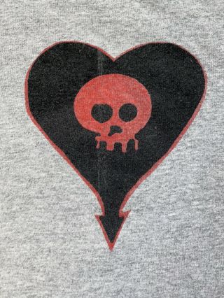 Alkaline Trio Og Vintage Shirt Size Xl Grey Worn Please Check Pics Skull Heart