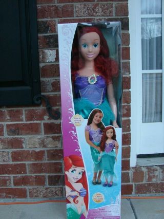 Disney Princess My Size Ariel 38 " Life Size Little Mermaid Barbie Type Doll