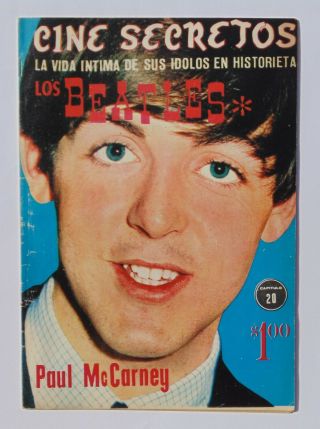 Vintage Mega Rare Cine Secretos Beatles Paul Mccartney Mexican Comic 1965 20