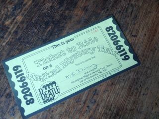 The Beatles Magical Mystery Tour Ticket To Ride The 1967 Bus Liverpool