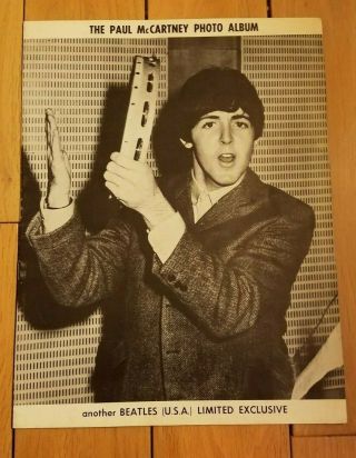 Paul McCartney Photo Album c 1965 Beatles USA Limited 2