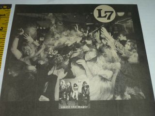 L7 Sub Pop Print Ad Grunge Smell The Magic Punk 90 