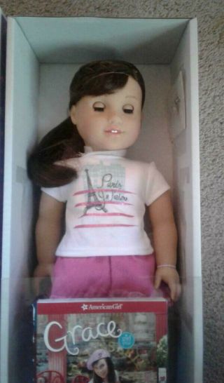 American Girl 2015 Grace Thomas Doll And Paperback Book.