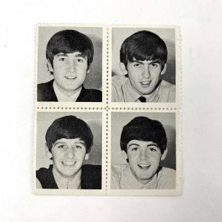 Vtg.  The Beatles 1964 Black & White Photo Stamp Set