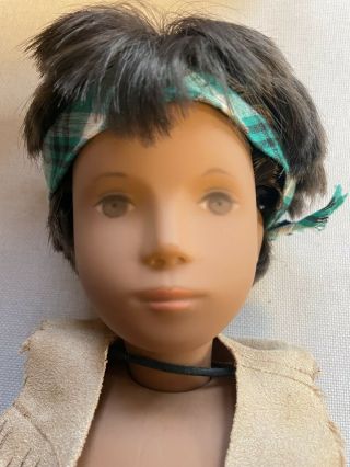 Early Sasha Brunette Doll 1969 Gold Tag 5101 Striped Elastic In Arms/legs Frido