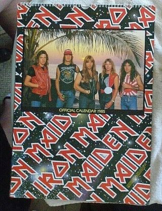 Iron Maiden Official 1985 Calendar Danilo