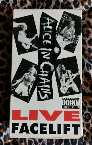 Alice In Chains - Live Facelift Vhs Tape,  Concert @ Moore Theater 1990,  Sony
