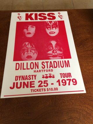 Kiss Gene Simmons 14x22 Concert Poster,  Full Color,  Dynasty Tour 1979