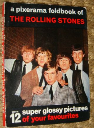 Rolling Stones 1963 Pixerama Foldbook With 12 B&w Photos Inside,  V.  G.  C.