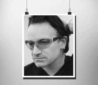 Bono U2 - Huge Rolled Canvas Photo Poster Print Xxl - Concert Live 30 " X24 " 2