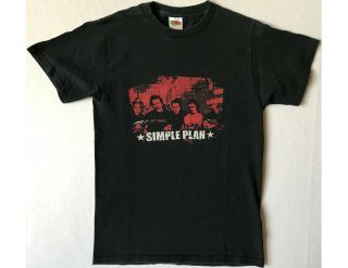 Simple Plan Size Small Black T - Shirt