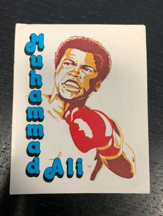 1980 Cassius Clay Stickers Panini Near