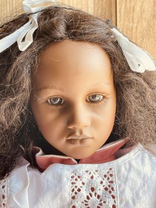 Annette Himstedt 3809 Barefoot Children Fatou 26” Puppen Kinder Girl Doll