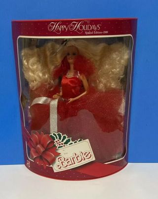 Vintage 1988 Mattel Happy Holidays Special Edition Barbie Nrfb