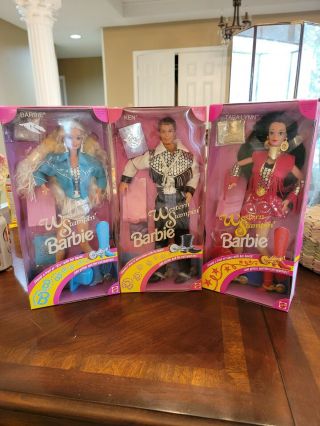 Barbie,  Tara Lynn & Ken Western Stampin 