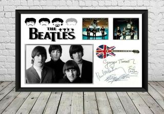 The Beatles Signed Photo Print Autographed Poster Memorabilia