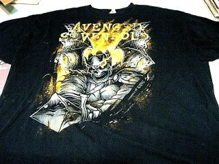 Avenged Sevenfold Tour T Shirt Size 2x Black 2014 Shepherd Of Fire Tour Vg,