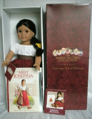 Retired Pleasant Co.  / American Girl Josefina Doll In Meet Outfit Box