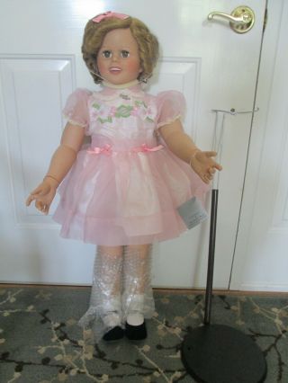Shirley Temple Doll 33 Inches With Stand By Danbury