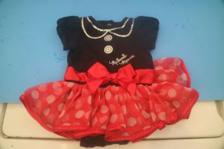 Lee Middleton Doll Black African American Girl Dark Skin Minnie Mouse Dress 2