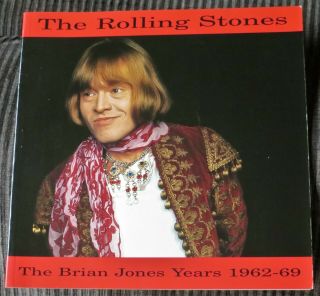 The Rolling Stones - The Brian Jones Years 1962 - 69 - Book - (size 11.  5 " X 11.  5 ")