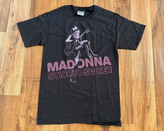 Madonna 2008 " Sticky & Sweet " Tour Hanes Concert Adult Small T - Shirt Never Worn