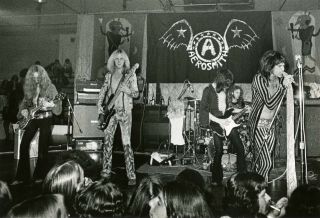 Very Early Aerosmith 8x10 Photo.  Too Cool Joe Perry Guitar / Steven Tyler
