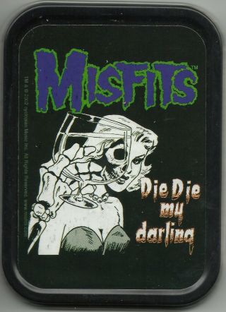 Misfits Die My Darling 2002 Oblong Stash Tin Usa Import No Longer Made Official