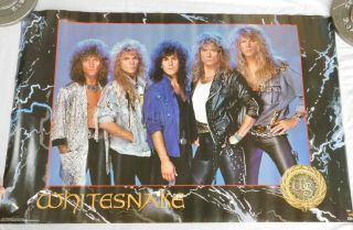 Vintage 1988 Whitesnake Poster 22.  5x34.  5 3157