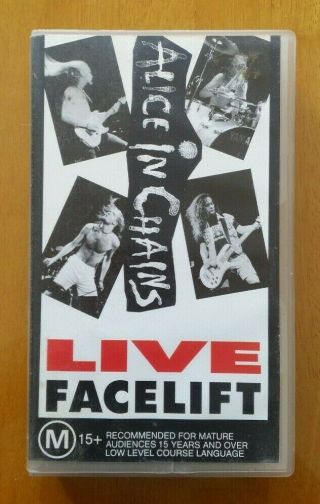 Alice In Chains - Live Facelift - 1991 - Music Vhs Video -