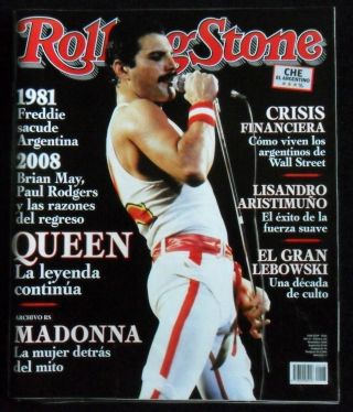 Queen Rolling Stone November 2008 Argentina - Madonna,  Iron Maiden Adverts