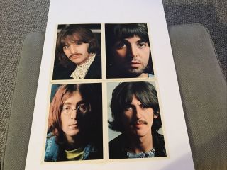 Vintage Beatles Perforated Poster Photos From The White Album Swbo 101 Mic 61421