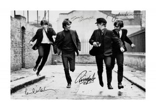 The Beatles 1 A4 Signed Photograph Picture Poster Choice Of Frame