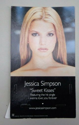 Jessica Simpson - Sweet Kisses - Record Store Counter Display - Promotional 1999 Dfgh