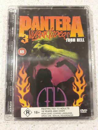 Pantera 3 Vulgar Videos From Hell Dvd Dimebag Vinnie Paul Anselmo Brown