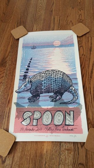 Spoon Band - Rolling Stone Weekend Nov 2017 Official Tour Poster Ltd To 700