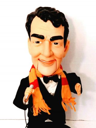 Dean Martin Animated Singing & Moving Doll 18 " Gemmy W/ Lights Mouth Work