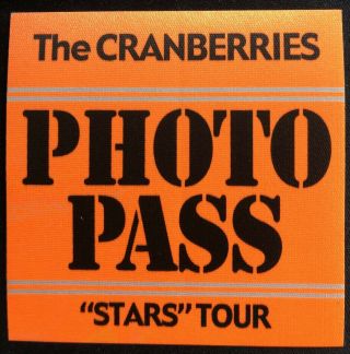 The Cranberries Satin Backstage Pass.  " Phoro Pass "