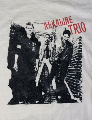 Alkaline Trio Og Vintage Shirt Size Xl White Very Worn Please Check Pics Clash